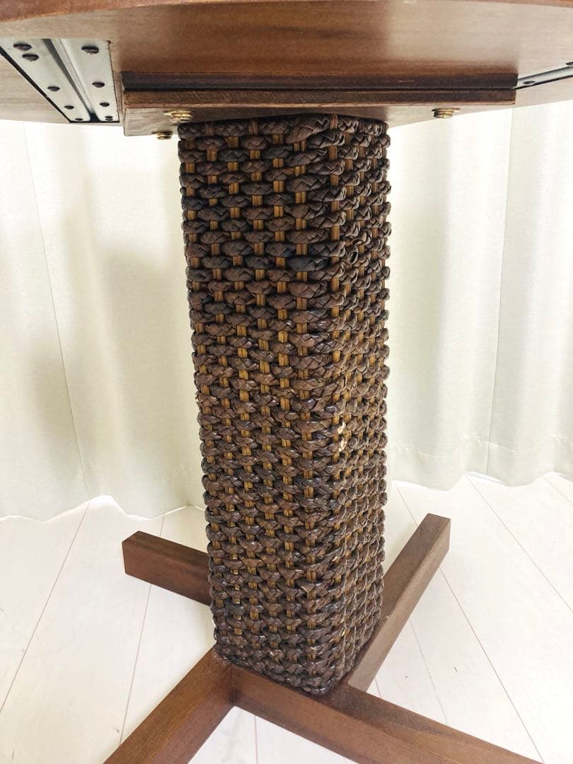 カウンターテーブル　コーヒーテーブル　アジアン　ウッド　ウォーターヒヤシンス