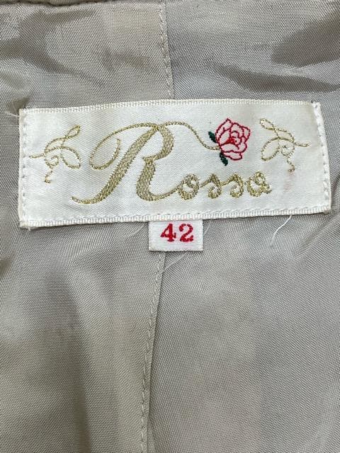 (K11156) Rossa アルパカ入りウールフォックスファー付きロングコート
