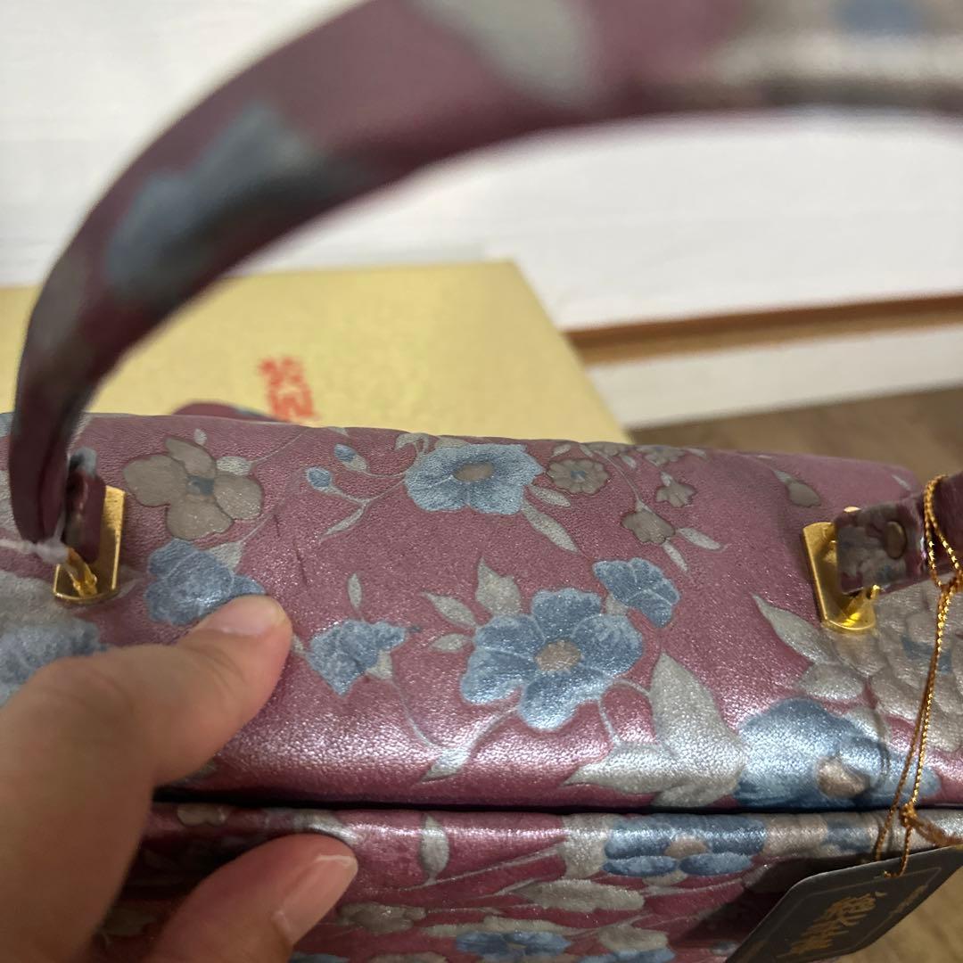 新品 未使用 着物 和装 草履バッグセット 総本革