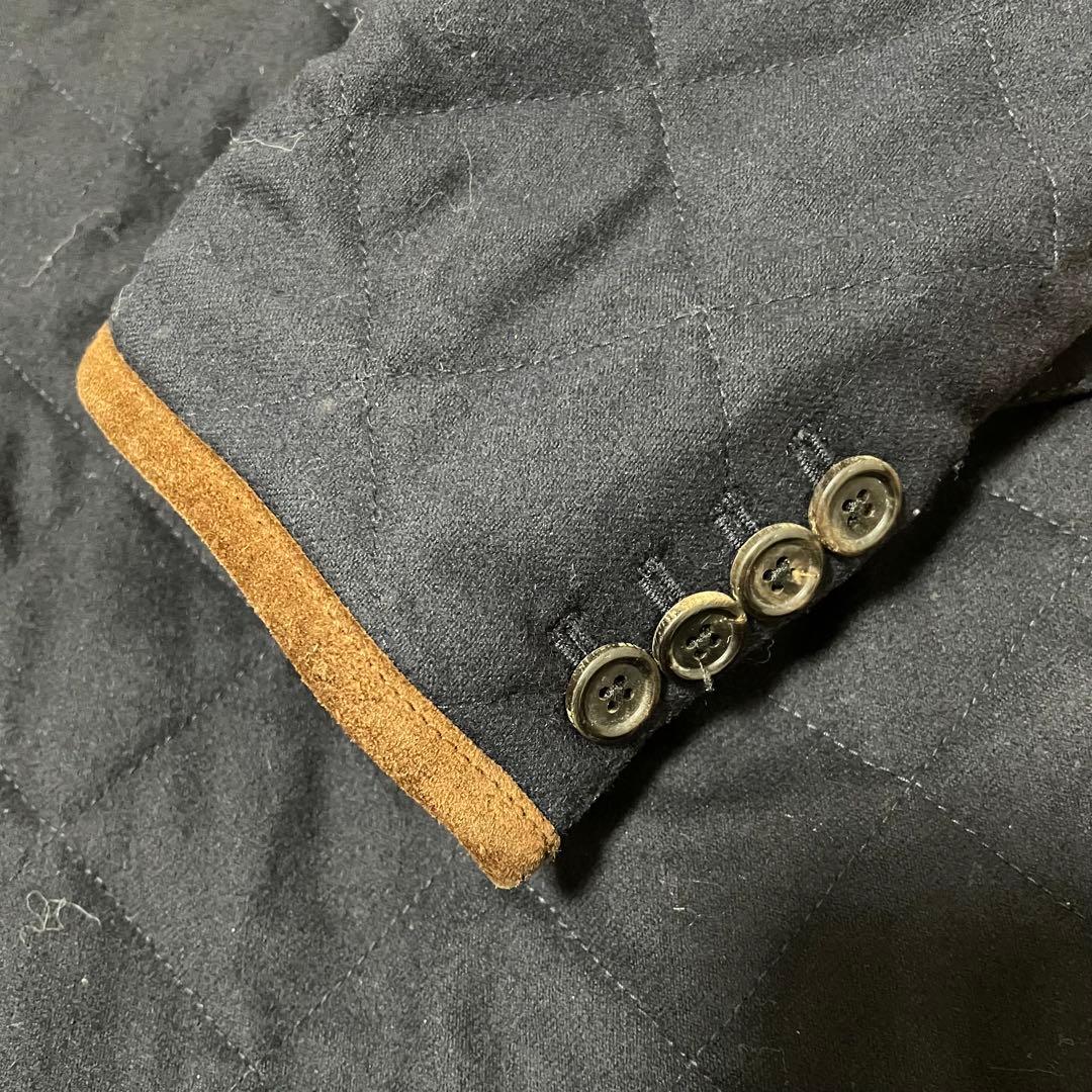 『美品』ポロラルフローレン　ネイビー キルティング テーラードジャケット L