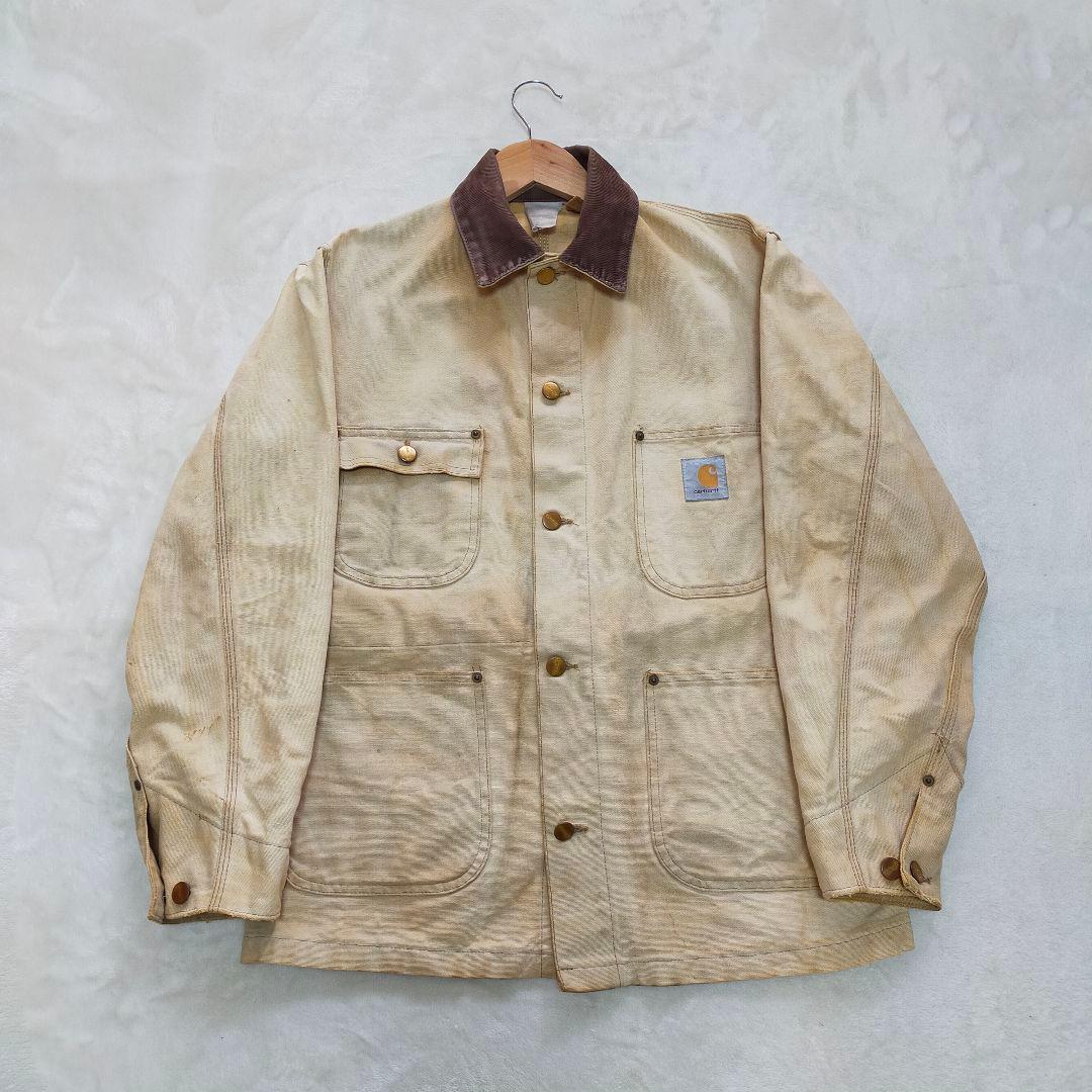 90S　USA製　星タグ　38　裏地なし　カーハート　チョアコート