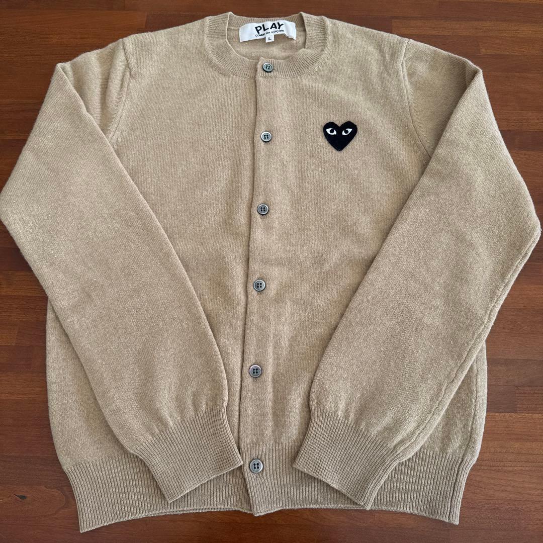 PLAY Comme des Garçons ★ベージュカーディガン★