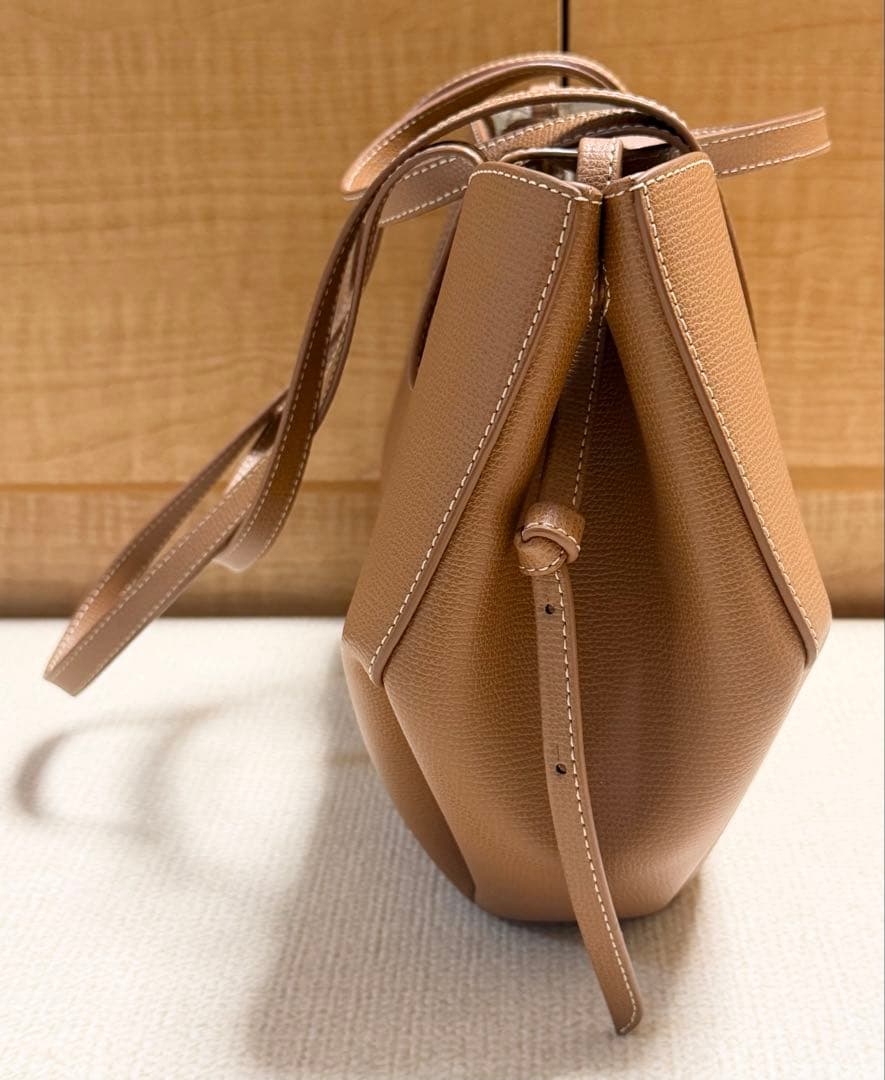 【未使用級美品】ポレーヌ cyme mini キャメル ショルダーバッグ