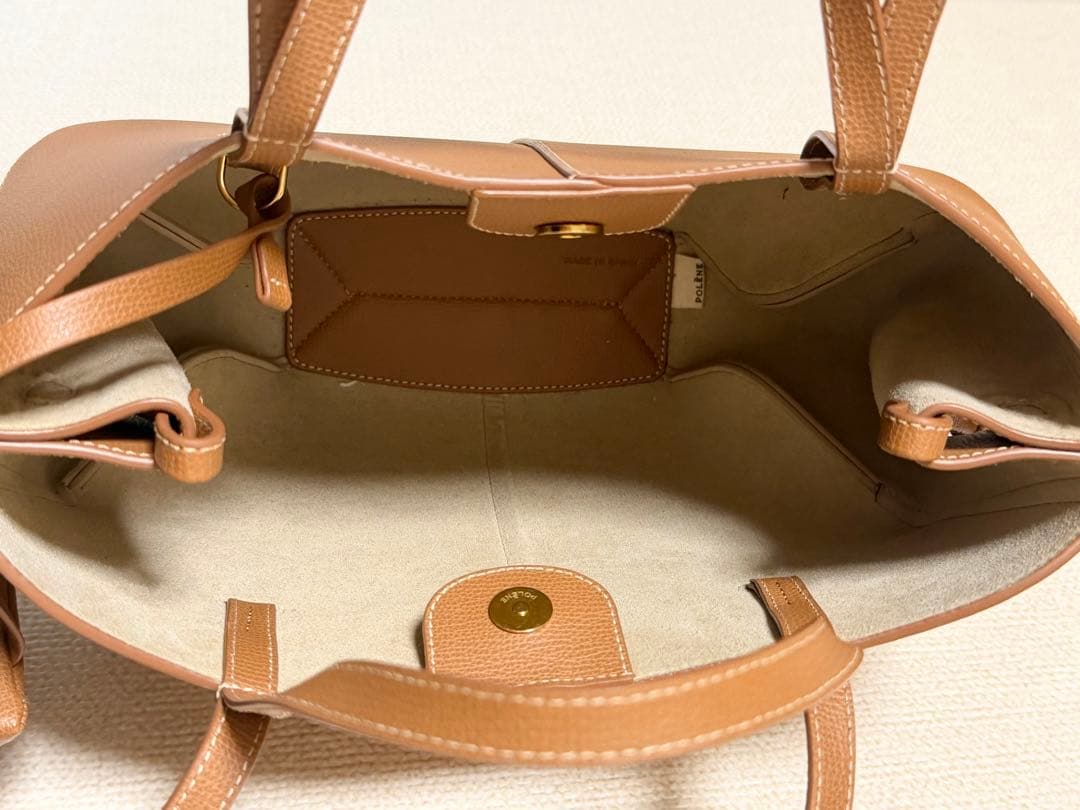 【未使用級美品】ポレーヌ cyme mini キャメル ショルダーバッグ