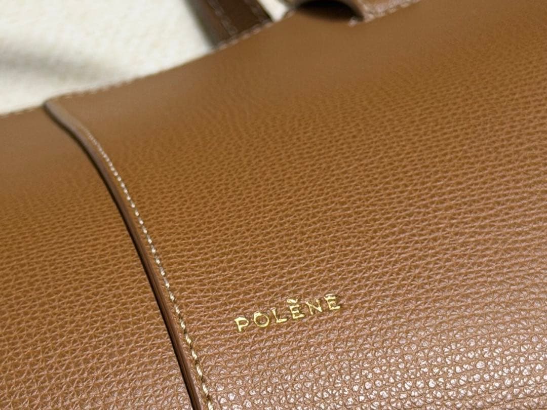 【未使用級美品】ポレーヌ cyme mini キャメル ショルダーバッグ
