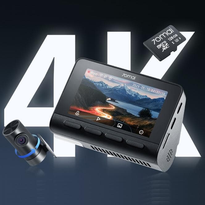 新品 F1.8 128GB 4K/FHD 70mai DashCamA800SE