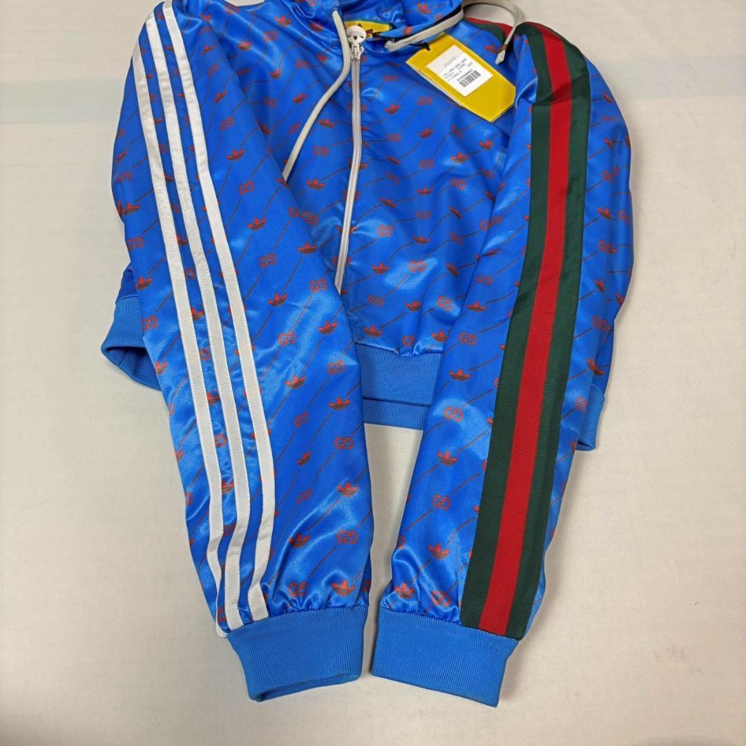 GUCCI adidas GG柄 トレフォイル ショート フード ブルゾン S