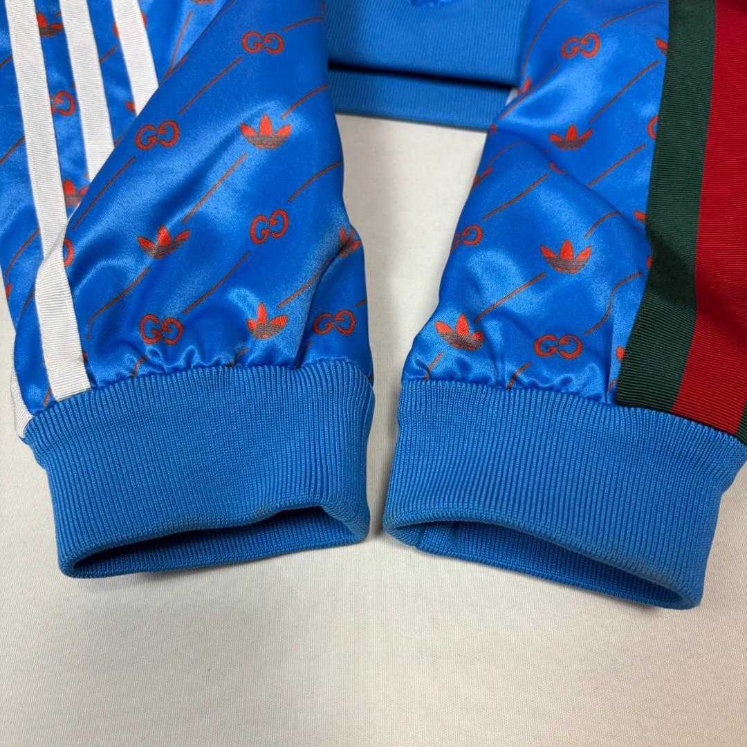 GUCCI adidas GG柄 トレフォイル ショート フード ブルゾン S