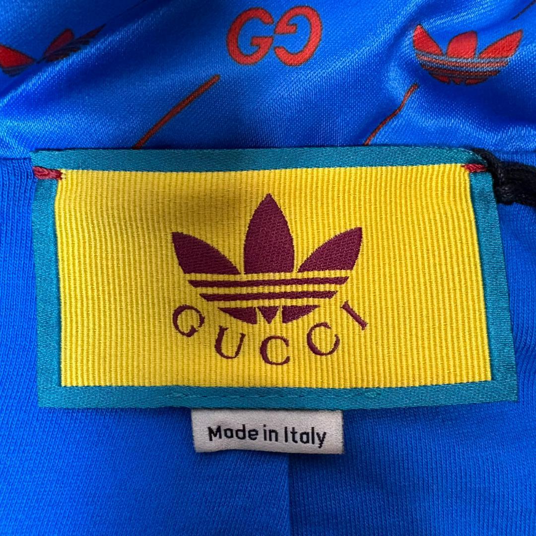 GUCCI adidas GG柄 トレフォイル ショート フード ブルゾン S