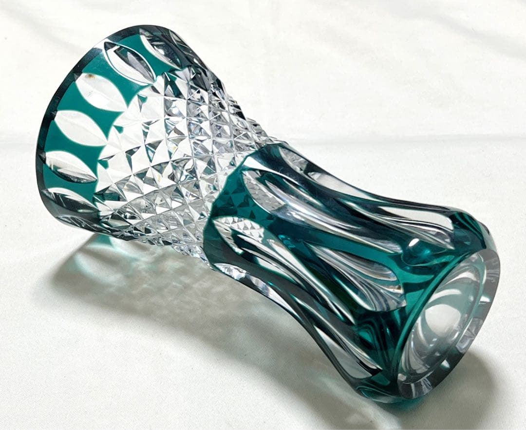 ベルギー王室御用達　val saint lambert　クリスタルガラス花瓶