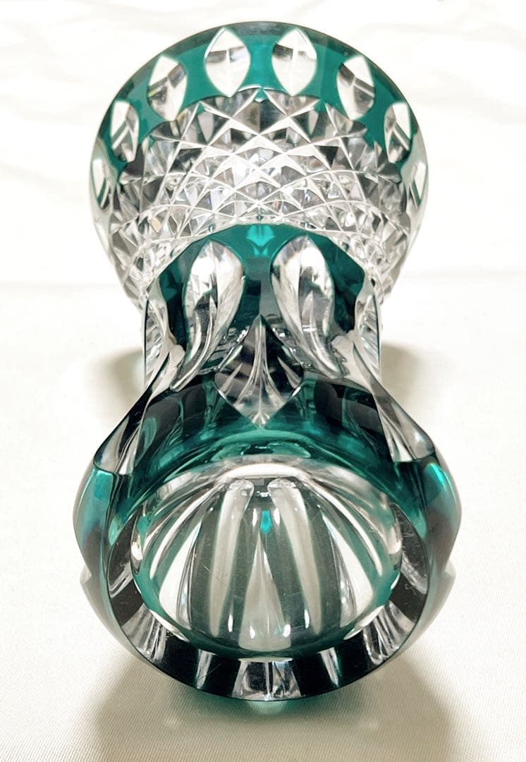 ベルギー王室御用達　val saint lambert　クリスタルガラス花瓶