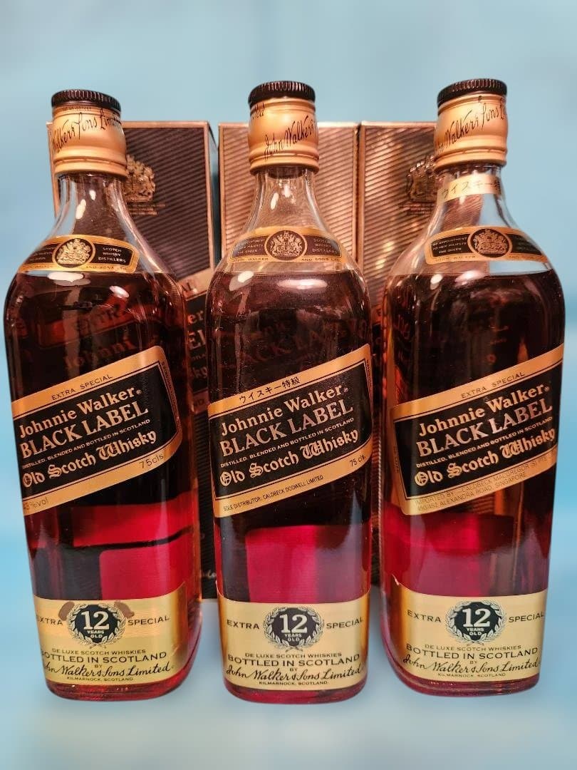 Johnnie Walker Black Label 12年 3本セット