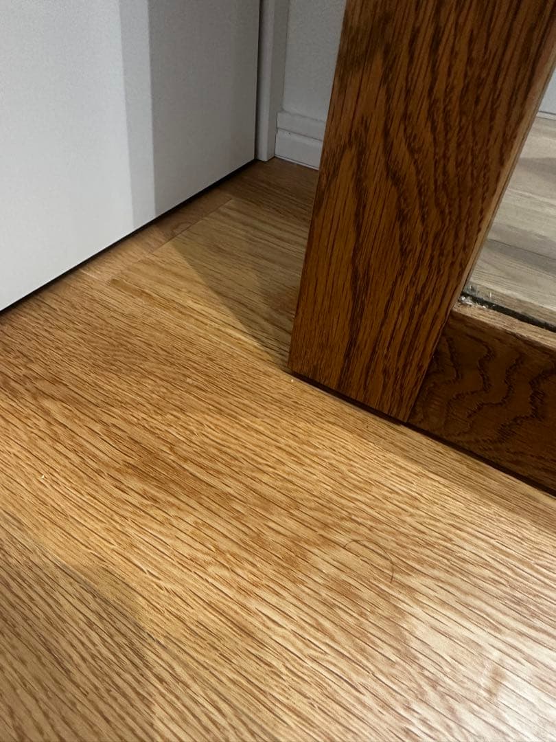 Unico 姿見　オーク製スタンドミラー 幅600mm 高さ1600mm