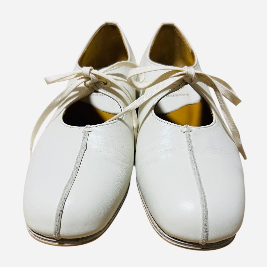 【chausser】C-2306 ホワイトレザーシューズ