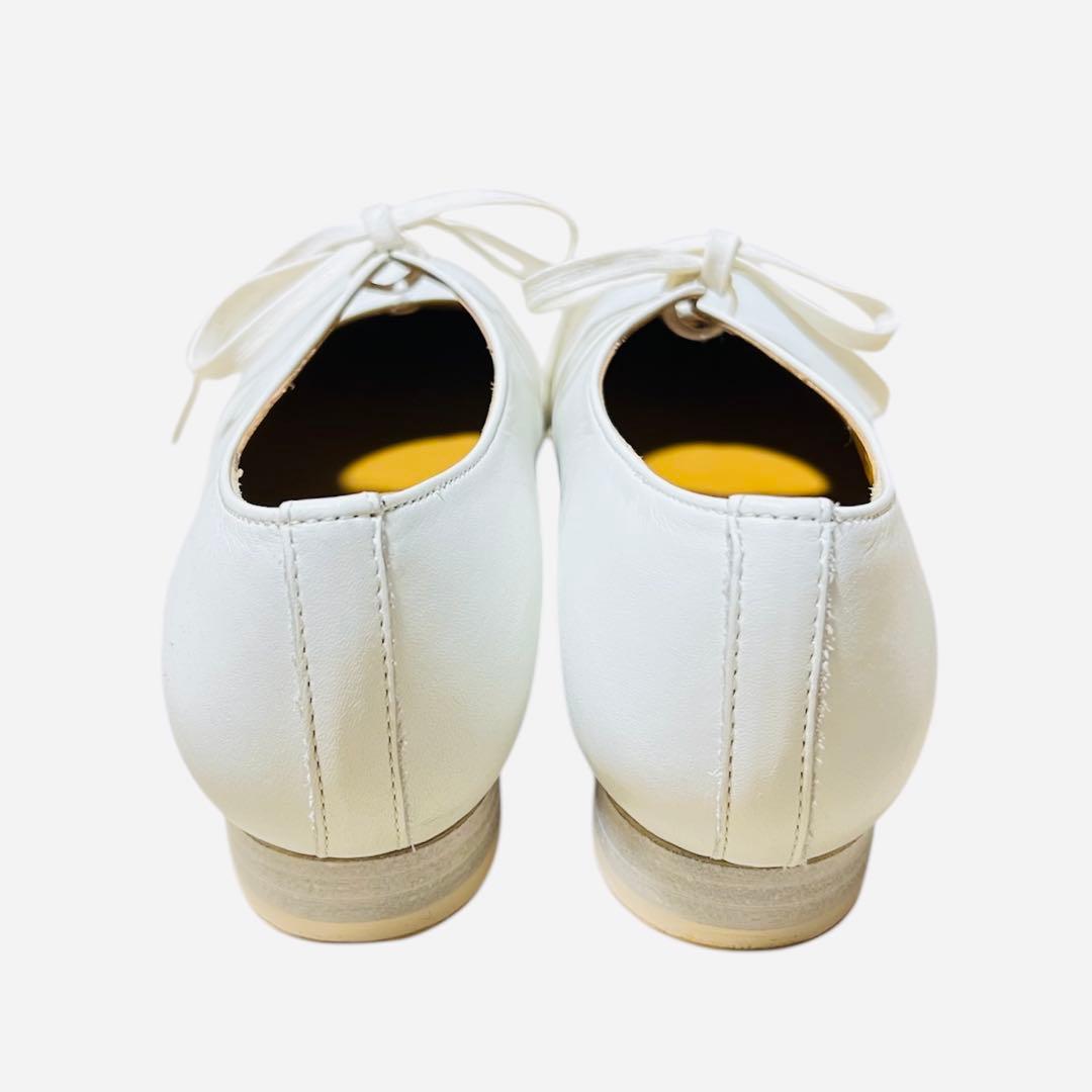 【chausser】C-2306 ホワイトレザーシューズ