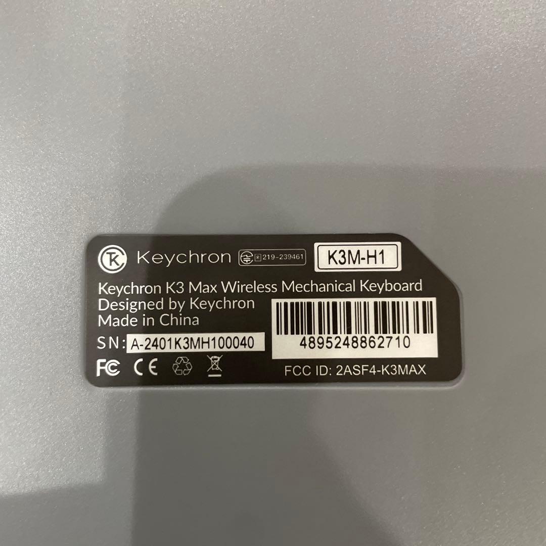 keychron K3 MAX（US ANSI 配列）