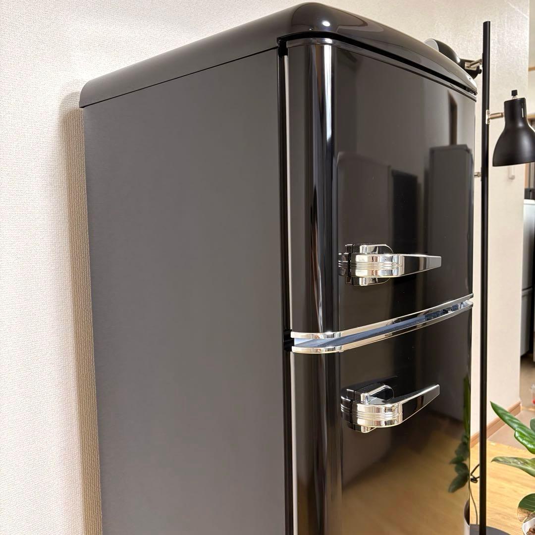 2025年製 冷蔵庫 一人暮らし 単身用 小型 3ヶ月保証 送料無料 レトロ家電