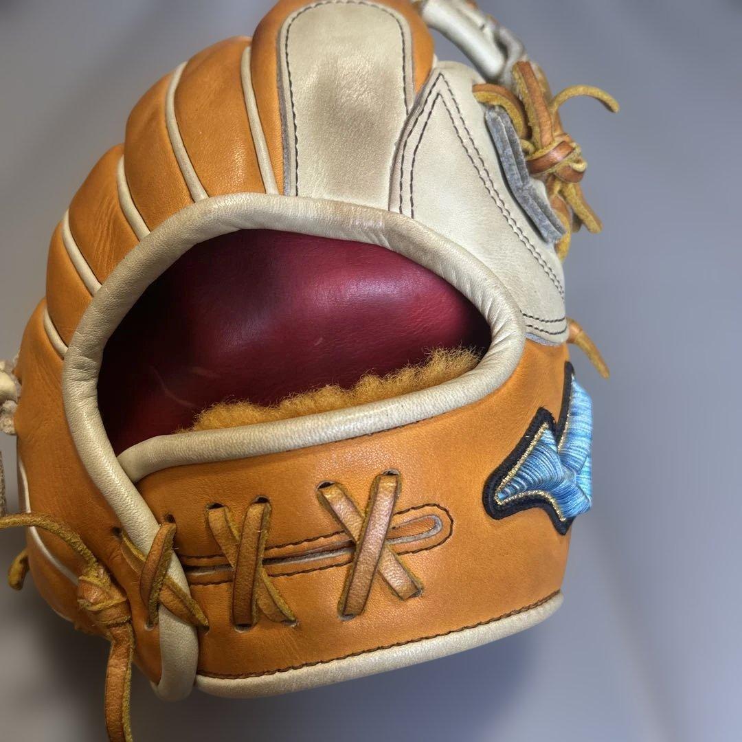 【目立った傷なし】ミズノプロ　内野手用グローブ　少し硬い