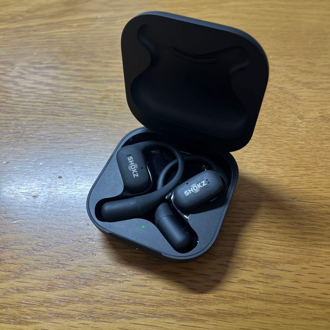 【保証1年弱】SHOKZ OPENFIT ワイヤレスイヤホン ブラック