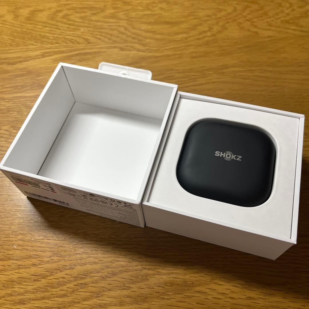 【保証1年弱】SHOKZ OPENFIT ワイヤレスイヤホン ブラック