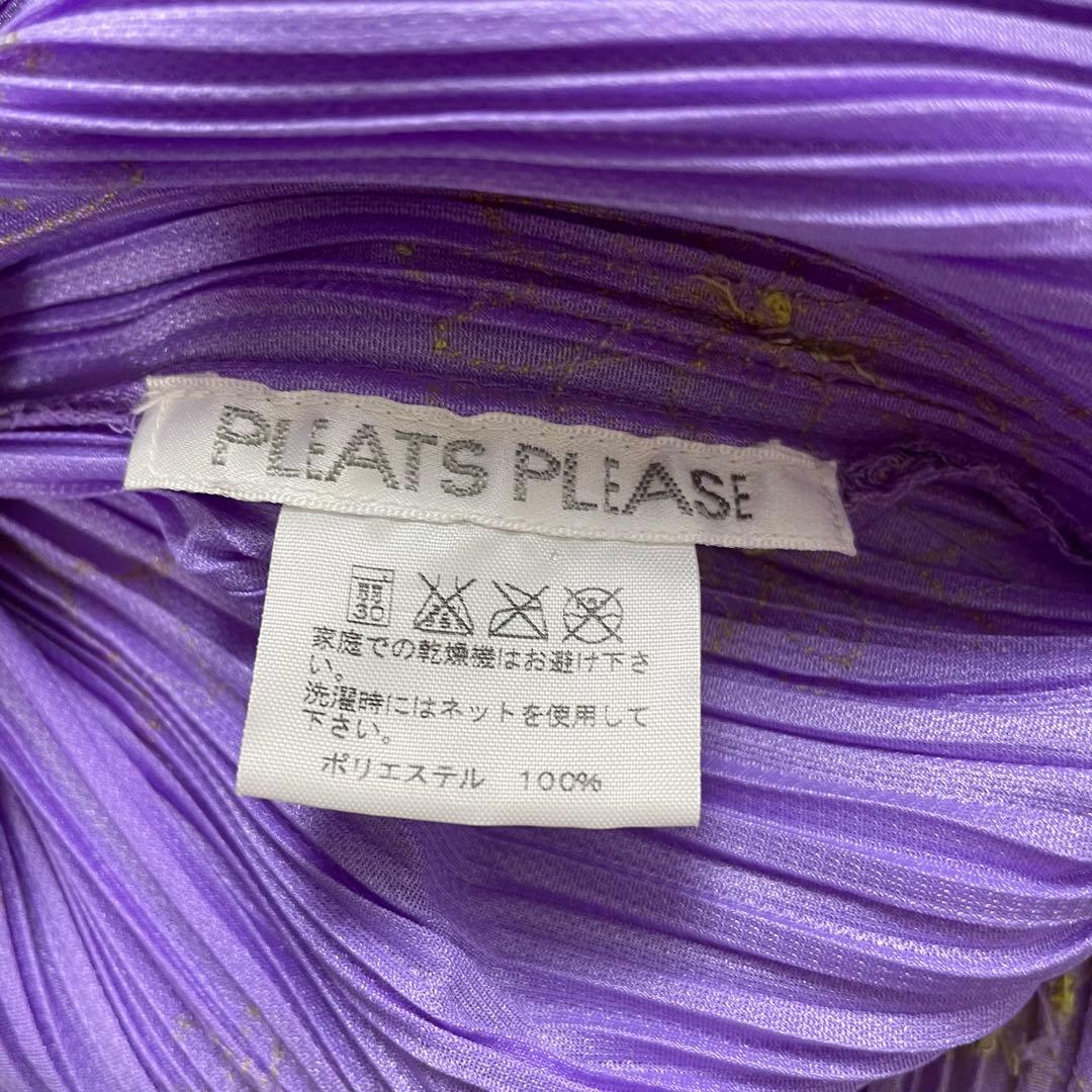 プリーツプリーズ イッセイミヤケ 半袖カットソー トップス 花柄刺繍 総柄 3