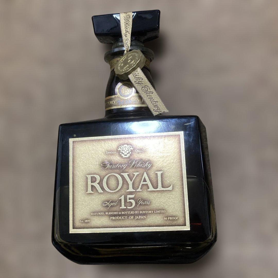 未開栓 サントリー ウイスキー ローヤル15年 ゴールドラベル 750ml
