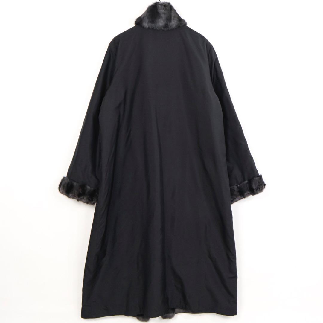 H4997-26◾️レッキスファー付　リバーシブル　ロングコート