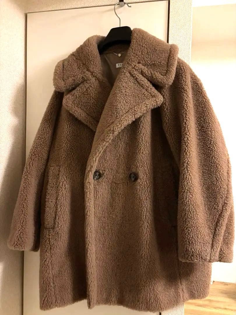 FRAY I.D フレイ アイディーECOPELボアミドルコート　キャメル