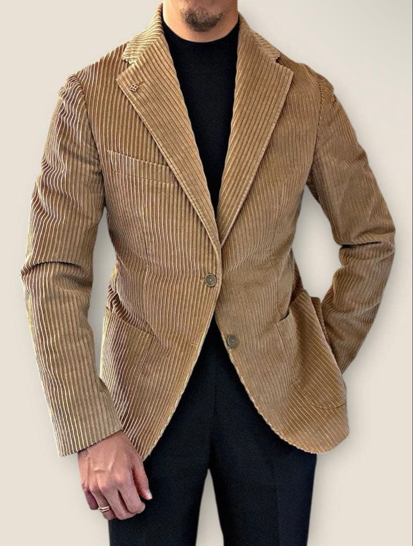 タリアトーレ×ブリッラ 44 コーデュロイ ブラウンベージュ 新型モンテカルロ