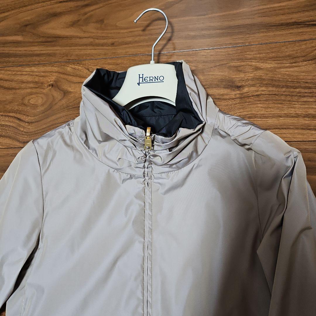 美品ヘルノ・ リバーシブルモッズコート
