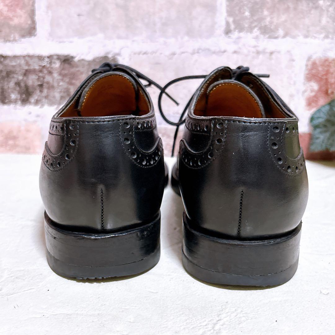 【ジャランスリウァヤ】ドレスシューズ 革靴 黒 内羽根 フォーマル メダリオン