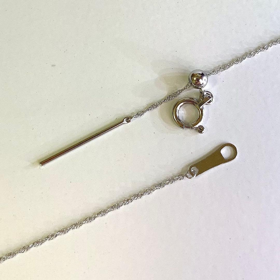 未使用◇Pt950 スクリューチェーンネックレス 日本製 プラチナ 白金 白銀色