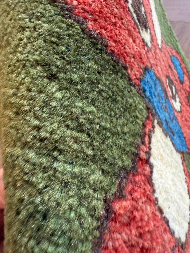 ペルシャギャッベ (ギャベ) チェアマット 40cm丸 ギャッベ ラグ