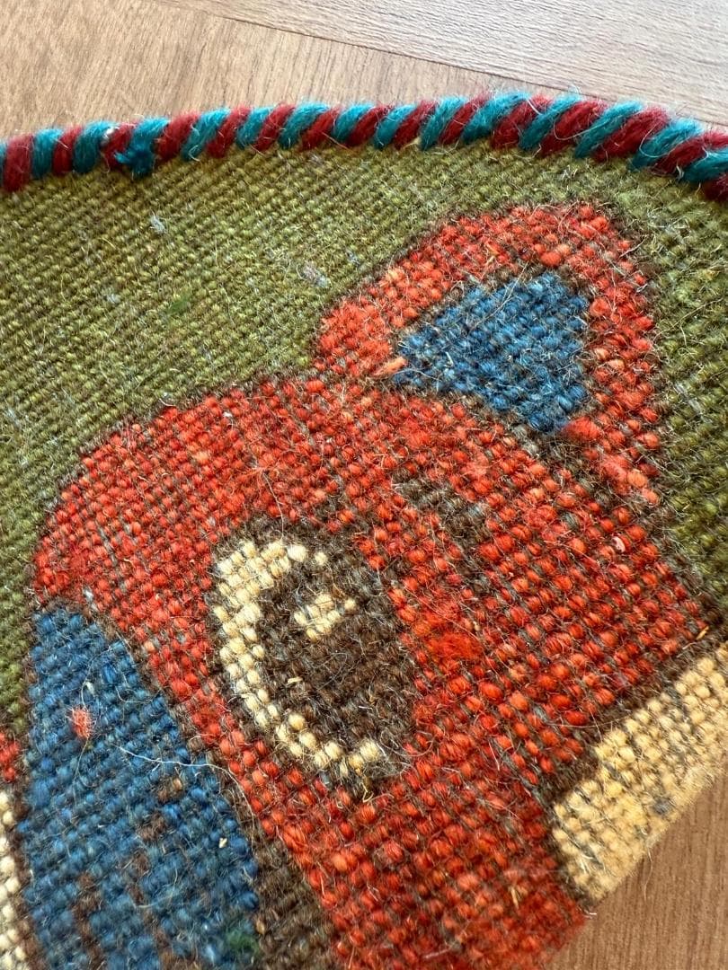 ペルシャギャッベ (ギャベ) チェアマット 40cm丸 ギャッベ ラグ