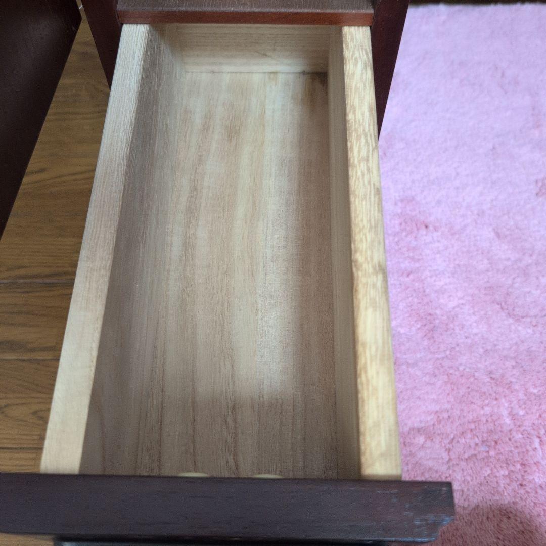 ダークブラウン ドレッサー・ミエミラー最高級銅引鏡　鏡台　美品 椅子別売り