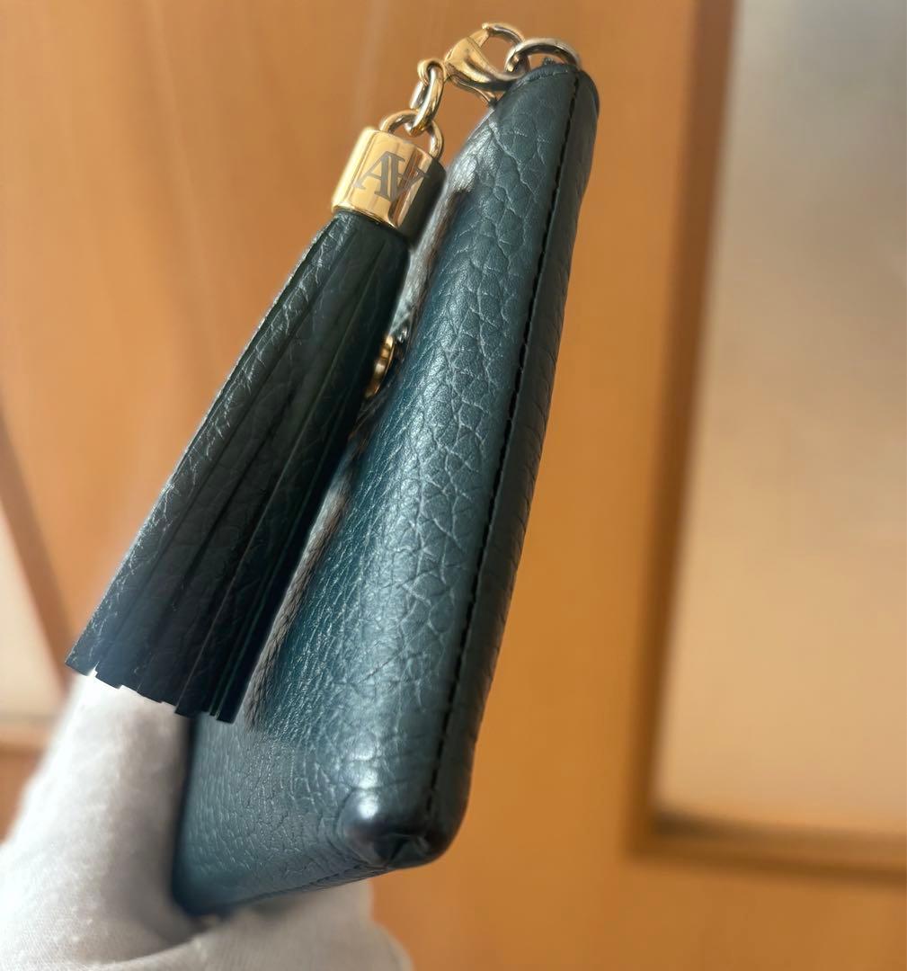 【希少】アタオ limo リモ ケリー限定色ボタニカルグリーン L字長財布 箱付