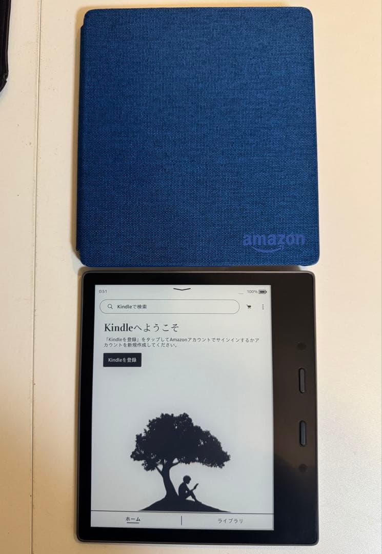 Amazon Kindle Oasis 第10世代　青カバー付き　32GB