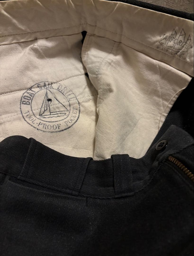 50s 60s ウィップコード 墨黒 オールコットン ブラック 菱形 希少美品