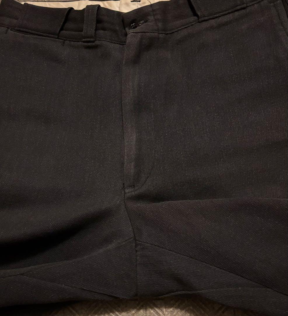 50s 60s ウィップコード 墨黒 オールコットン ブラック 菱形 希少美品