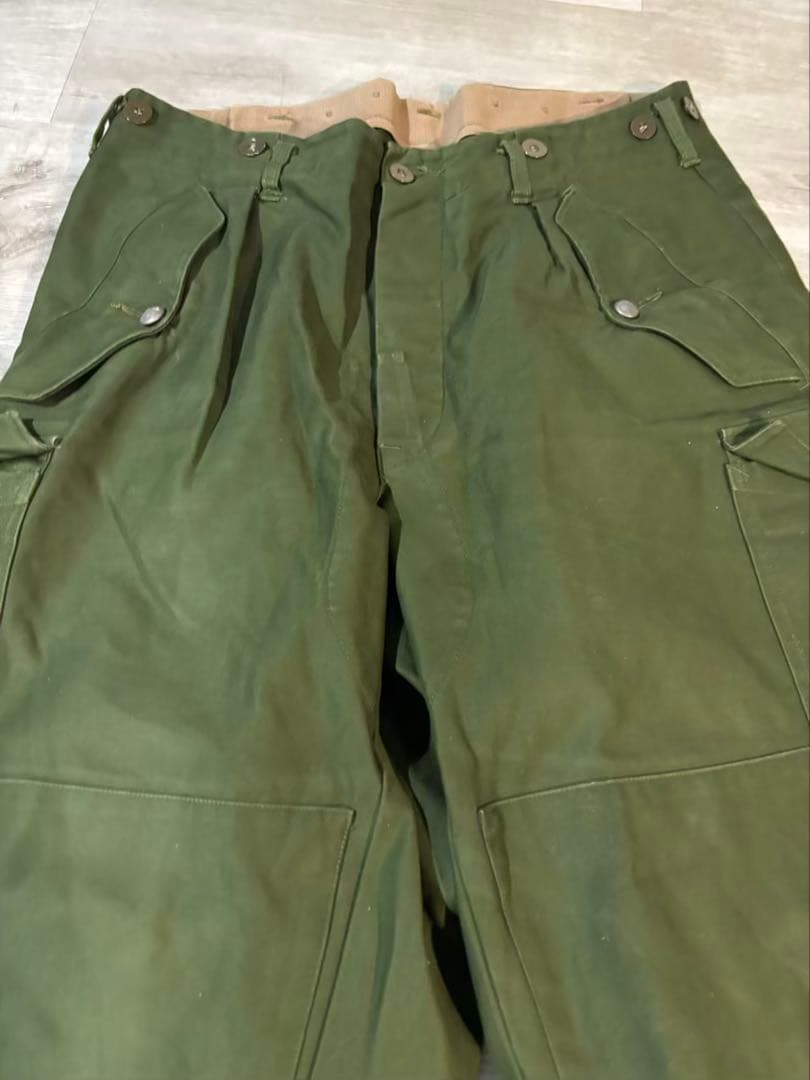 434 希少 スウェーデン軍 M59 カーゴパンツ C48 ベルト付き