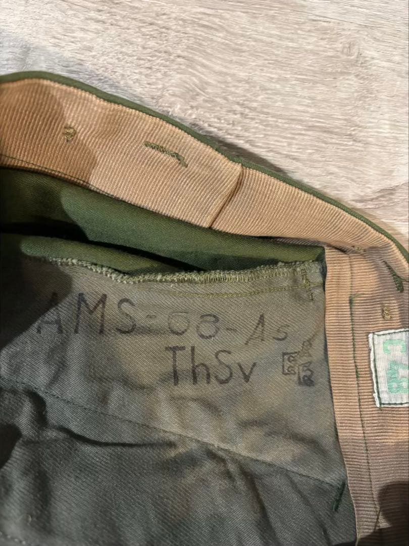 434 希少 スウェーデン軍 M59 カーゴパンツ C48 ベルト付き