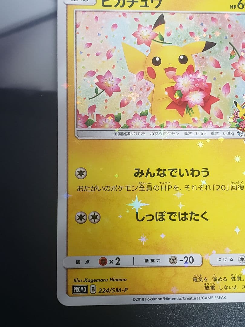 ピカチュウ：ポケモンセンター20周年記念キャンペーン PROMO SM-Pプロ…