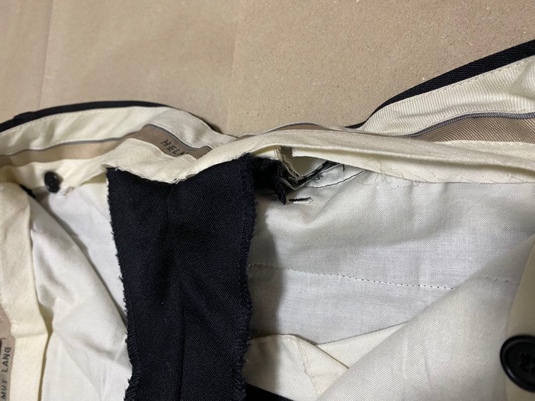 ヘルムートラング　本人期　黒スラックス　 サイズ44 アーカイブ