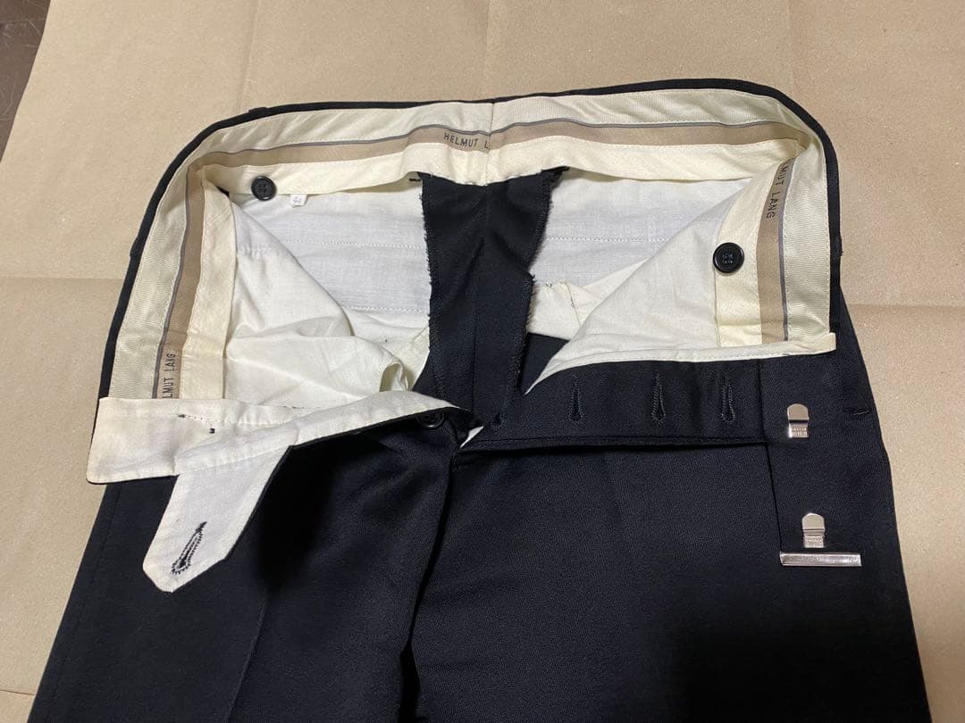 ヘルムートラング　本人期　黒スラックス　 サイズ44 アーカイブ