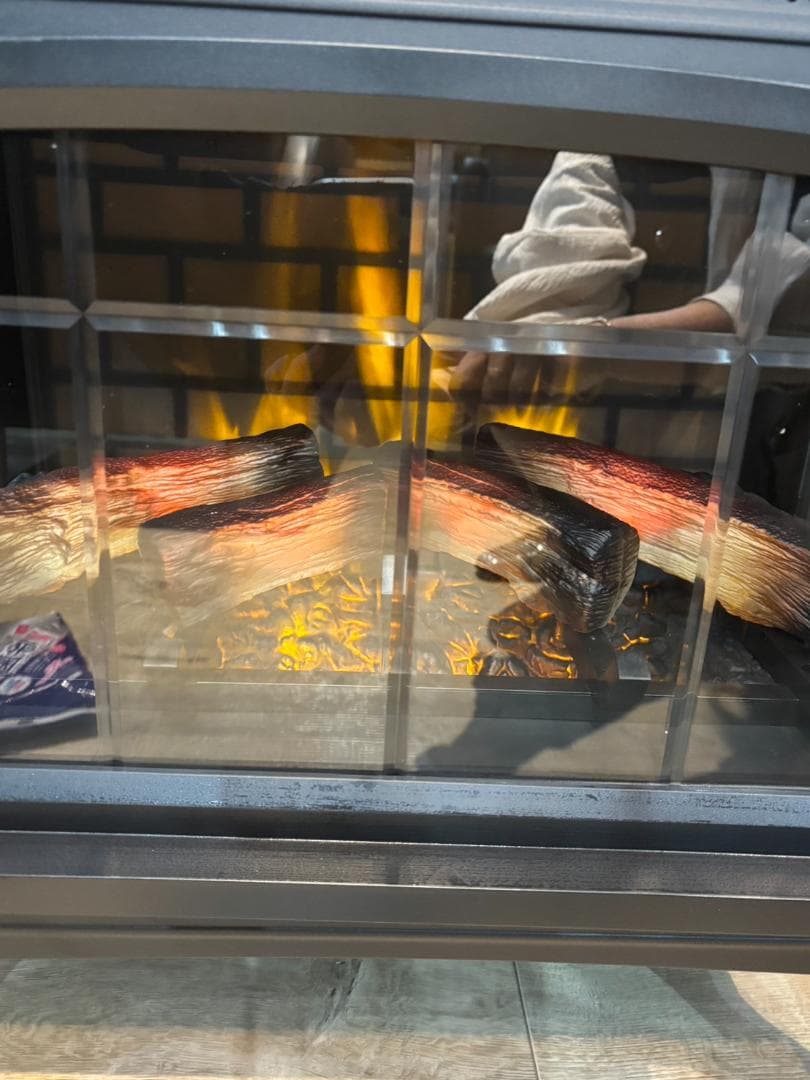 美品 QVCジャパン 暖炉型大型ファンヒーター 暖炉 DFI-5010-01