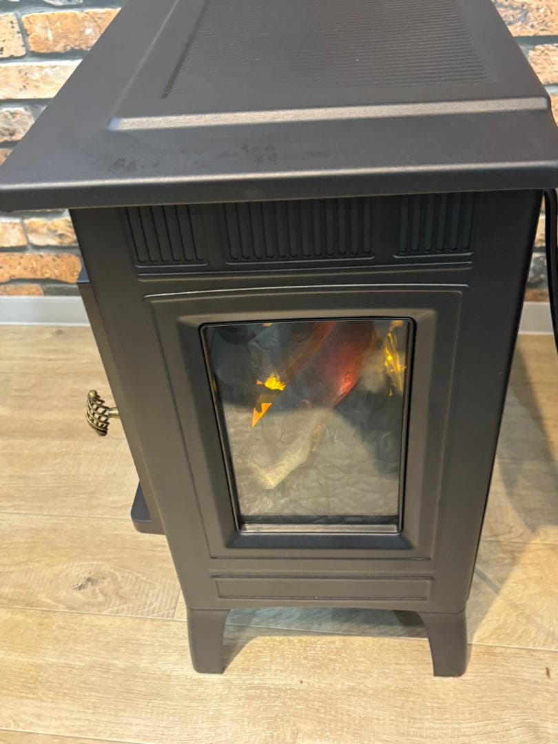 美品 QVCジャパン 暖炉型大型ファンヒーター 暖炉 DFI-5010-01