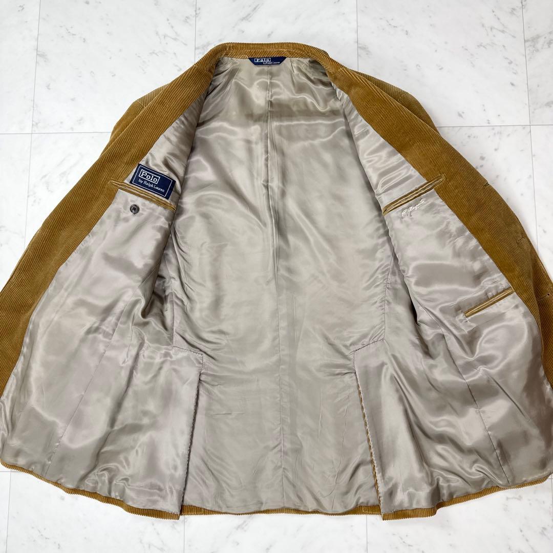 希少 ポロバイラルフローレン 三角タグ コーデュロイジャケット 茶色系 AB7