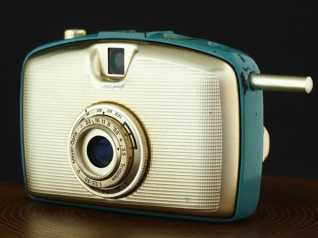 PENTI ハーフ判カメラ TRIOPLAN 3.5/30 ターコイズブルー