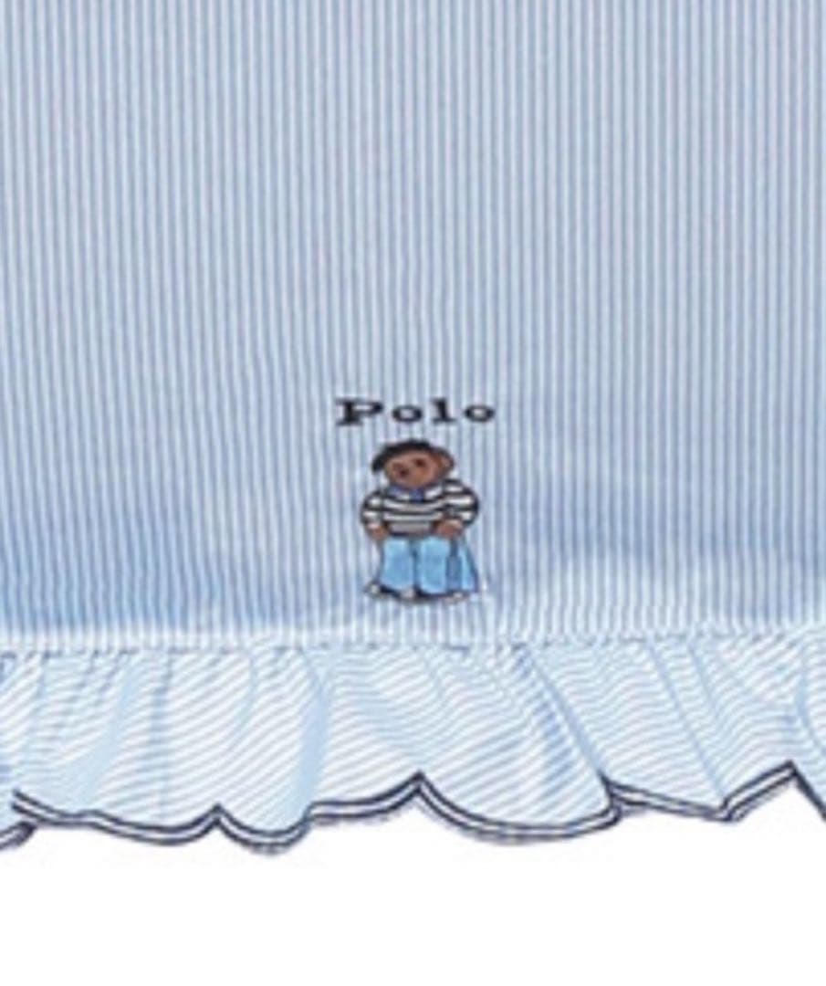 完売品　ポロベア　ラルフローレン　晴雨兼用日傘　スカラフリルワンポイントPOLO