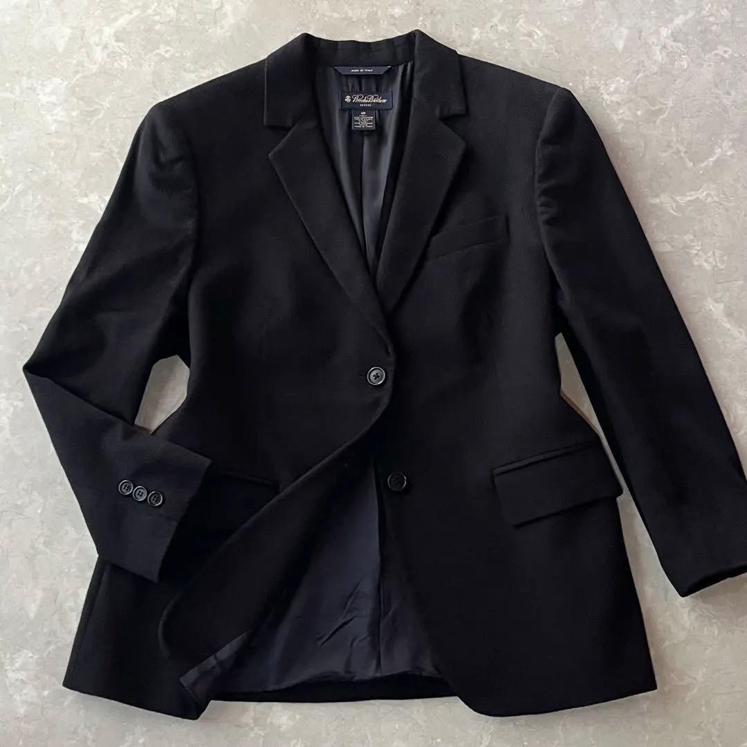 美品☆ブルックスブラザーズ カシミヤ100% テーラードジャケット XL 黒